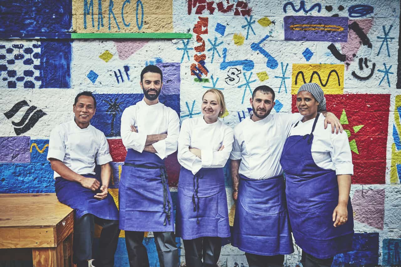 equips the traveling chefs