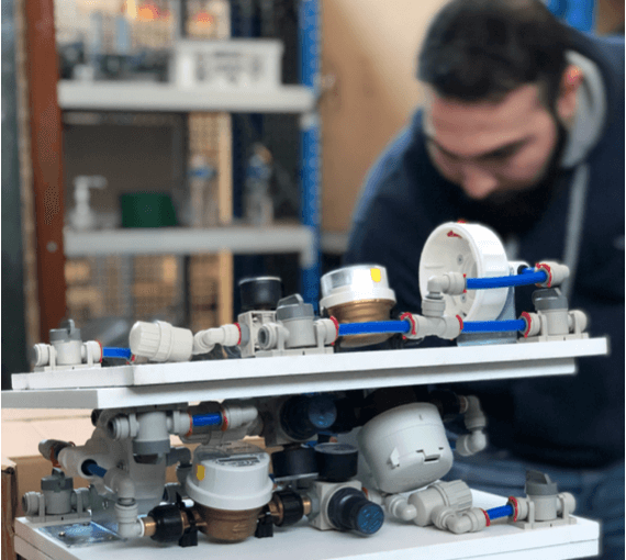 water fountain installation