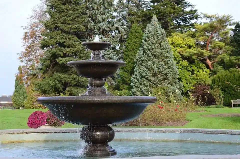 garden fountain