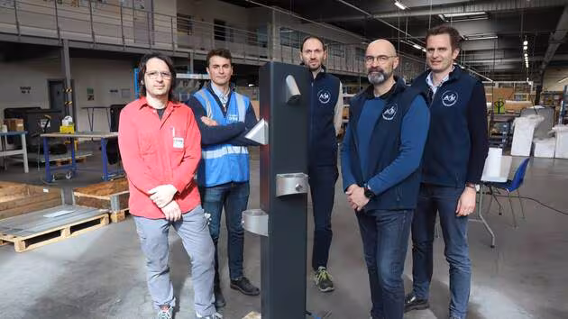 Castalie Thibault Lamarque: Water Fountains Designed in Brittany to Put an End to Plastic Bottles (Ouest-France)