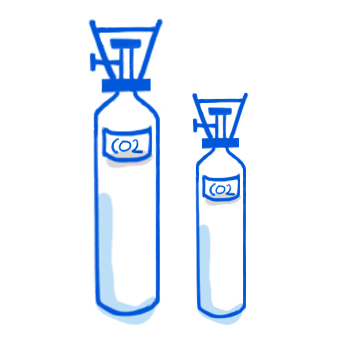 pictogram CO₂-cilinder
