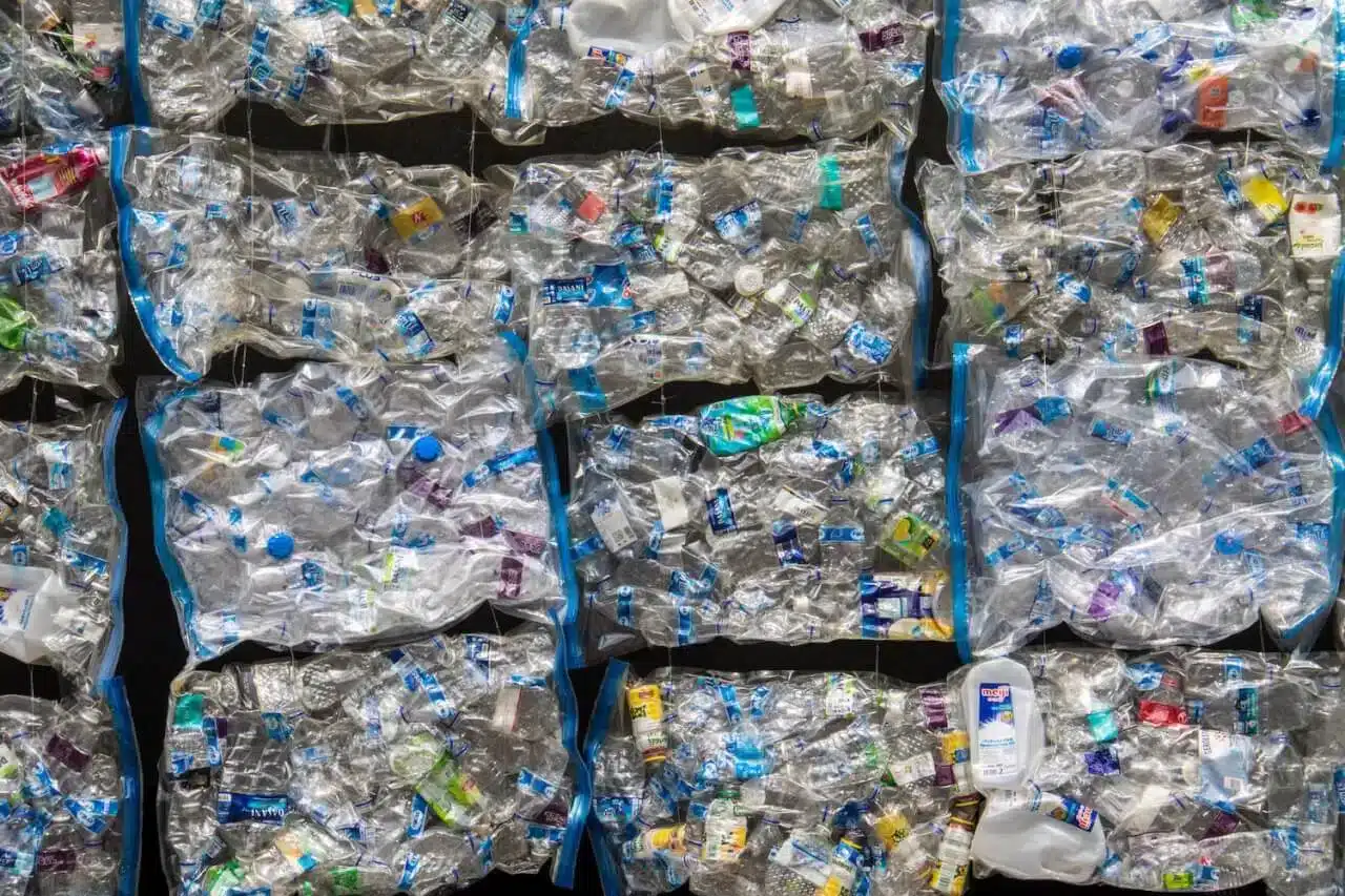 bal van gerecycled plastic van flessen